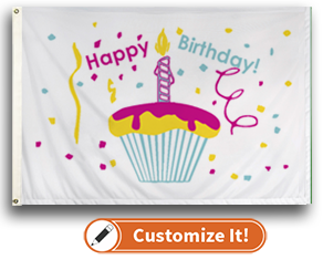 Custom Seasonal Birthday Cupcake