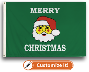 Custom Seasonal Flag Christmas- Santa
