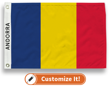 Andorra (No Seal) Flag
