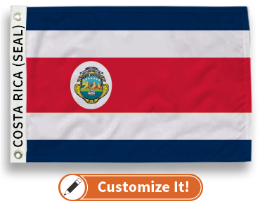 Costa Rica (Seal) Flag