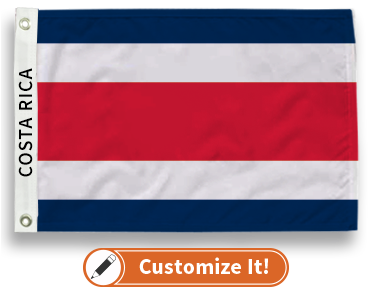 Costa Rica (No Seal) Flag