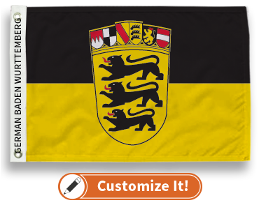 German Lander (States) - Baden Wurttemberg Flag