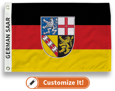 German Lander Saar Flag