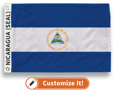 Nicaragua (Seal) Flag