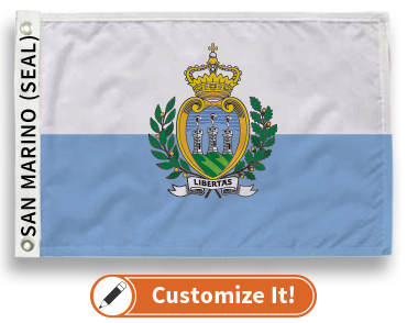San Marino (Seal) Flag