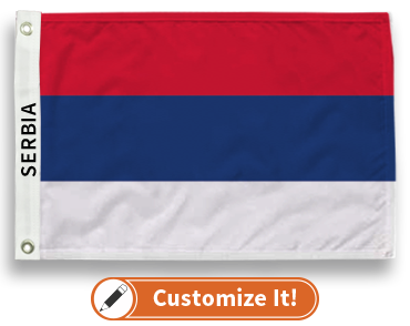 Serbia (No Seal) Flag