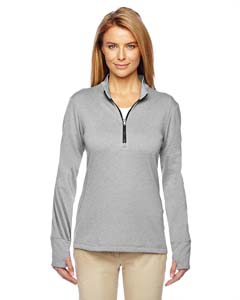 adidas Golf A275 Ladies&#39; Brushed Terry Heather Quarter-Zip