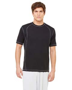 Alo Sport M1021 Men&#39;s Short-Sleeve Interlock Pieced T-Shirt