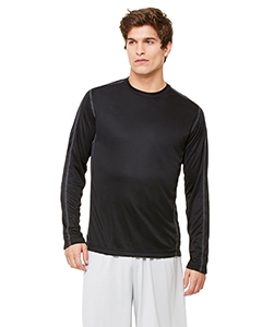 Alo Sport M3021 Men&#39;s Long-Sleeve Interlock Pieced T-Shirt