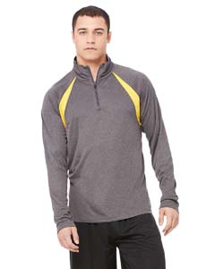 Alo Sport M3026 for Team 365 Men&#39;s Quarter-Zip Lightweight Pullover with Insets