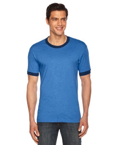 American Apparel BB410 Unisex Poly-Cotton Short-Sleeve Ringer T-Shirt