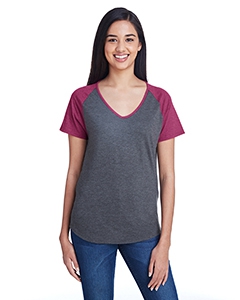 Anvil 6770VL Ladies&#39; Tri-Blend Raglan T-Shirt