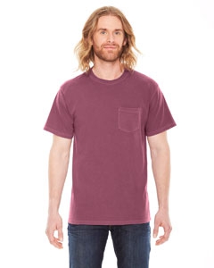Authentic Pigment AP201 Men&#39;s XtraFine Pocket T-Shirt