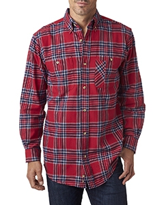 Backpacker BP7001 Men&#39;s Yarn-Dyed Flannel Shirt