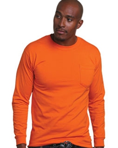 Bayside BA1730 Adult Long-Sleeve T-Shirt with Pocket