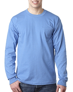 Bayside BA8100 Adult Long-Sleeve T-Shirt withPocket