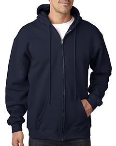 Bayside BA900 Adult Full Zip Hooded Sweatshirt