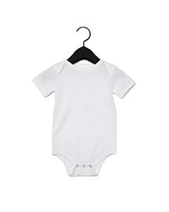 Bella + Canvas 100B Infant Jersey Short-Sleeve One-Piece - WHITE