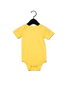 Bella + Canvas 100B Infant Jersey Short-Sleeve One-Piece - YELLOW