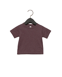 Bella + Canvas 3001B Infant Jersey Short Sleeve T-Shirt - HEATHER MAROON