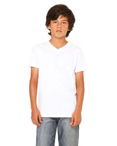 Bella + Canvas 3005Y Youth Jersey Short-Sleeve V-Neck T-Shirt