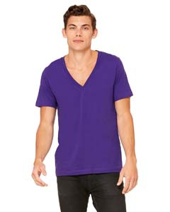 Bella + Canvas 3105 Unisex Jersey Short-Sleeve Deep V-Neck T-Shirt