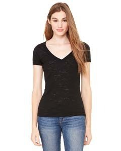 Bella + Canvas 8605 Ladies&#39; Burnout Short-Sleeve V-Neck T-Shirt