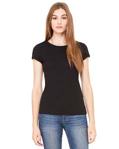 Bella + Canvas 8701 Ladies&#39; Sheer Mini Rib Short-Sleeve T-Shirt