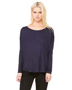 Bella + Canvas 8852 Ladies&#39; Flowy Long-Sleeve T-Shirt with 2x1 Sleeves
