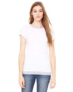 Bella + Canvas B8102 Ladies&#39; Sheer Jersey Short-Sleeve 2-in-1 T-Shirt