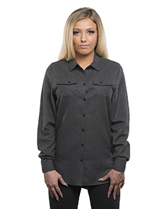 Burnside B5200 Ladies&#39; Solid Flannel Shirt