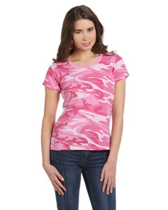 Code Five 3665 Ladies&#39; Fine Jersey Camouflage T-Shirt