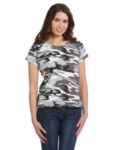 Code Five 3665 Ladies&#39; Fine Jersey Camouflage T-Shirt