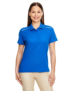Core 365 78181R Ladies&#39; Radiant Performance Piqu&#233; Polo with Reflective Piping