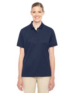 Core 365 78222 Ladies&#39; Motive Performance Pique Polo with Tipped Collar