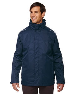 Core 365 88205T Men&#39;s Tall Region 3-in-1 Jacket with Fleece Liner