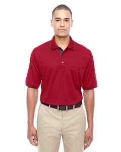 Core 365 88222 Men&#39;s Motive Performance Pique Polo with Tipped Collar