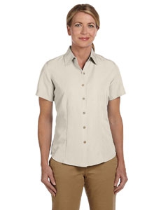 Harriton M560W Ladies&#39; Barbados Textured Camp Shirt