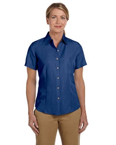 Harriton M560W Ladies&#39; Barbados Textured Camp Shirt