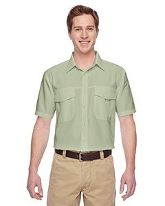 Harriton M580 Men&#39;s Key West Short-Sleeve Performance Staff Shirt