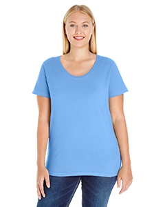 LAT 3804 Ladies&#39; Curvy Premium Jersey T-Shirt - CAROLINA BLUE