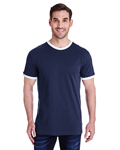 LAT 6932 Men&#39;s Soccer Ringer Fine Jersey T-Shirt