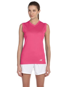 New Balance N7117L Ladies&#39; Ndurance&#174; Athletic V-Neck  Workout T-Shirt
