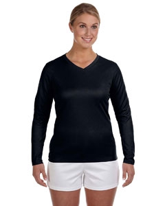 New Balance N7119L Ladies&#39; Ndurance&#174; Athletic Long-Sleeve V-Neck T-Shirt