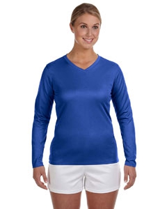 New Balance N7119L Ladies&#39; Ndurance&#174; Athletic Long-Sleeve V-Neck T-Shirt
