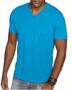 Next Level 6440 Men&#39;s Premium Fitted Sueded V-Neck Tee