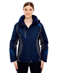 North End 78195 Ladies&#39; Height 3-in-1 Jacket with Insulated Liner