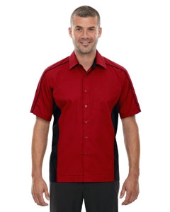 North End 87042 Men&#39;s Fuse Colorblock Twill Shirt