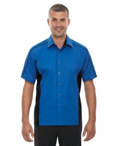 North End 87042 Men&#39;s Fuse Colorblock Twill Shirt