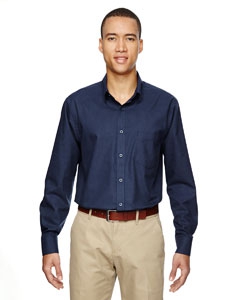 North End 87043 Men&#39;s Paramount Wrinkle-Resistant Cotton Blend Twill Checkered Shirt